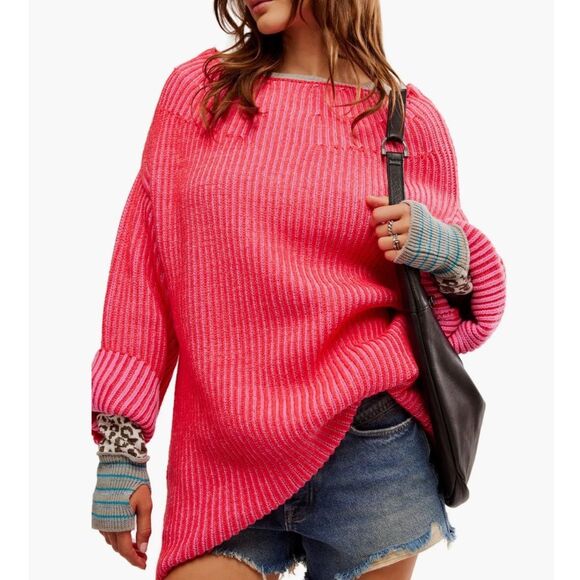 Free People Charlotte Tunic Sweater New! - Picture 1 of 12